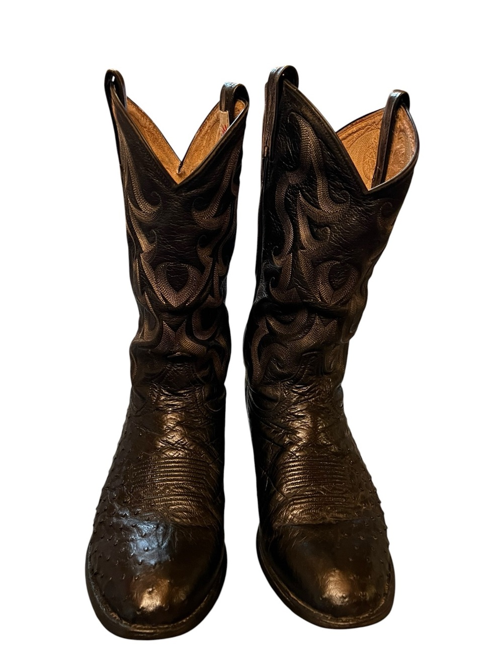 Tony Lama Black Western Embroidered Cowboy Boots